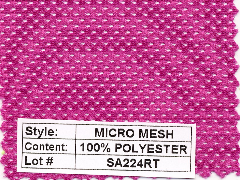 Micro Mesh 100% Polyester